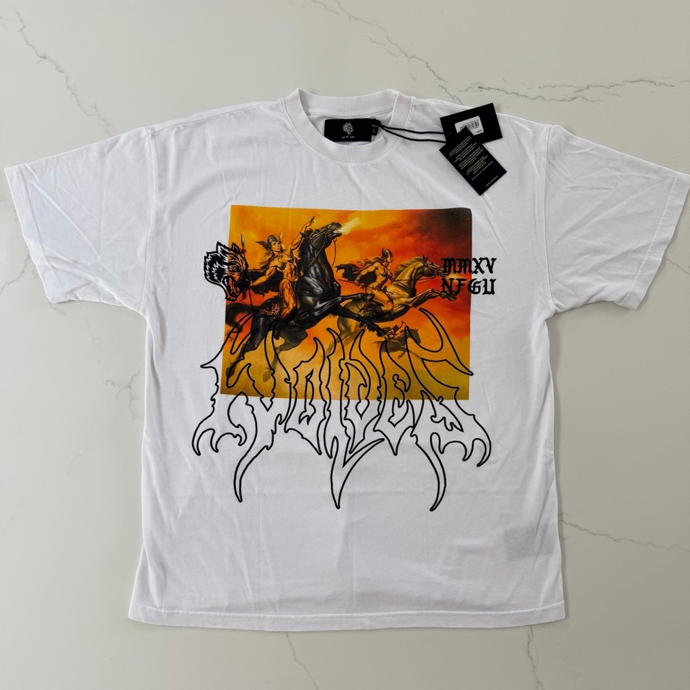 Darc Sport x Echoes of Valhalla Graphic Oversized Tee Size L NWT